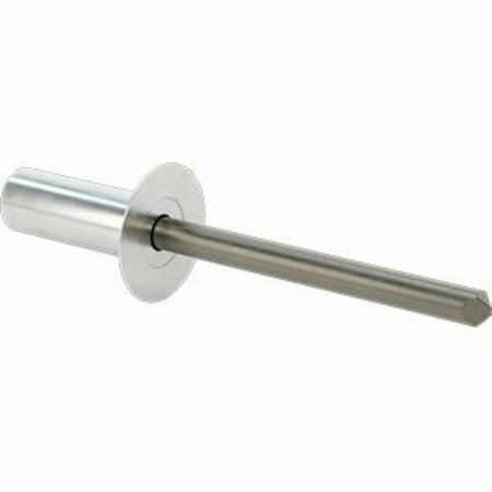 BSC PREFERRED Sealing Blind Rivets Flush-Mount 3/16 Diameter for 0.126-0.25 Material Thickness, 50PK 97524A065
